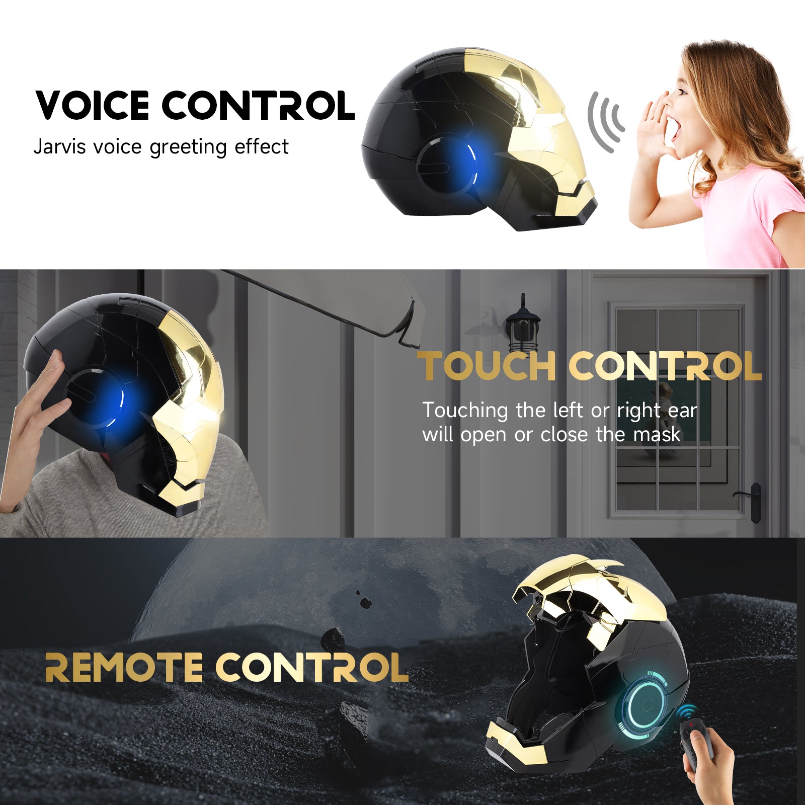 YONTYEQ Smart Iron Hero MK Helmet – LED light effects