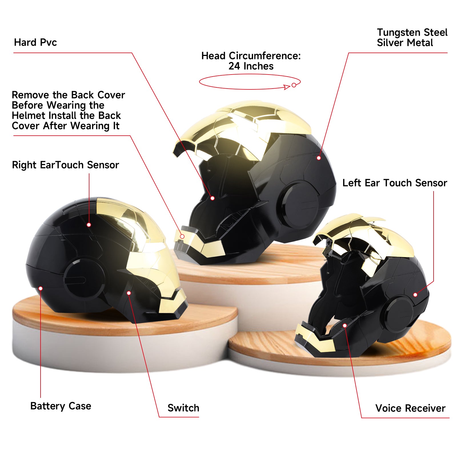 YONTYEQ Smart Iron Hero MK Helmet – remote control included