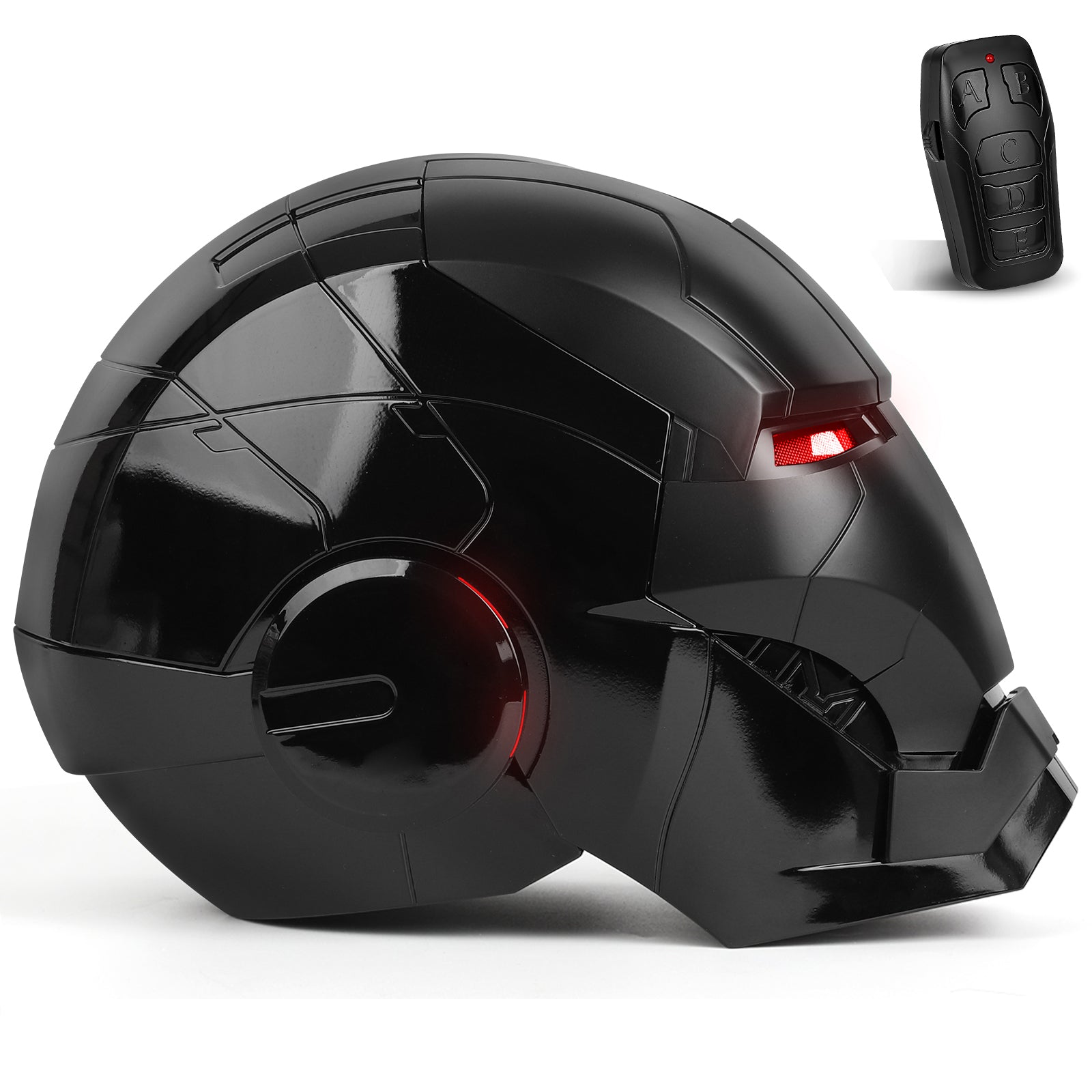 YONTYEQ Iron Hero MK 5 LED smart cosplay helmet front view