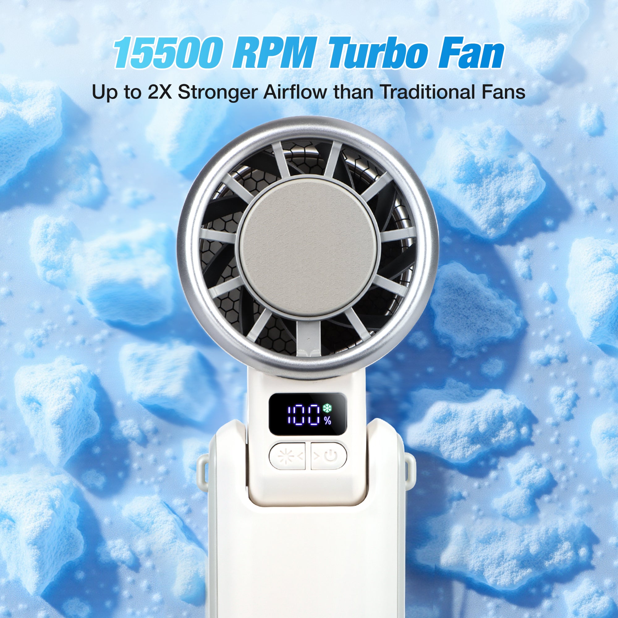 YONTYEQ Portable Turbo Fan – 15500RPM turbo blade detail