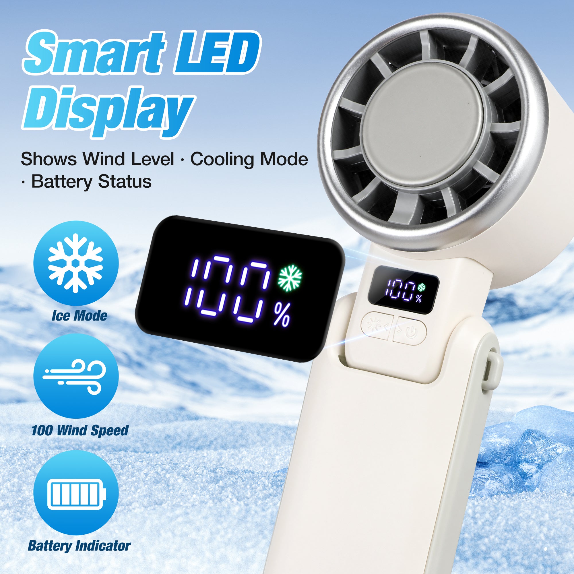 YONTYEQ Portable Turbo Fan – color variants available