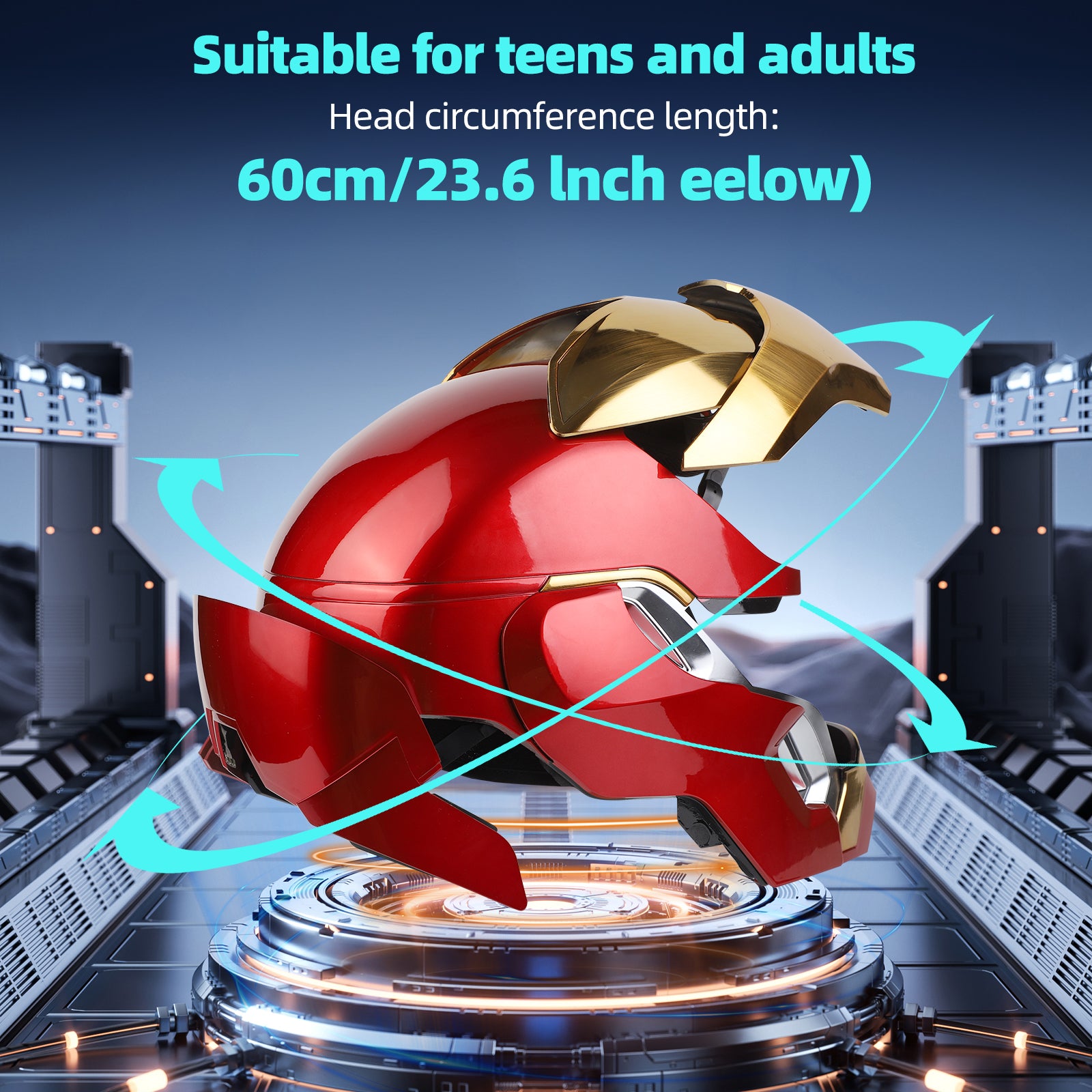 YONTYEQ Iron Hero MK 50 remote control cosplay mask function
