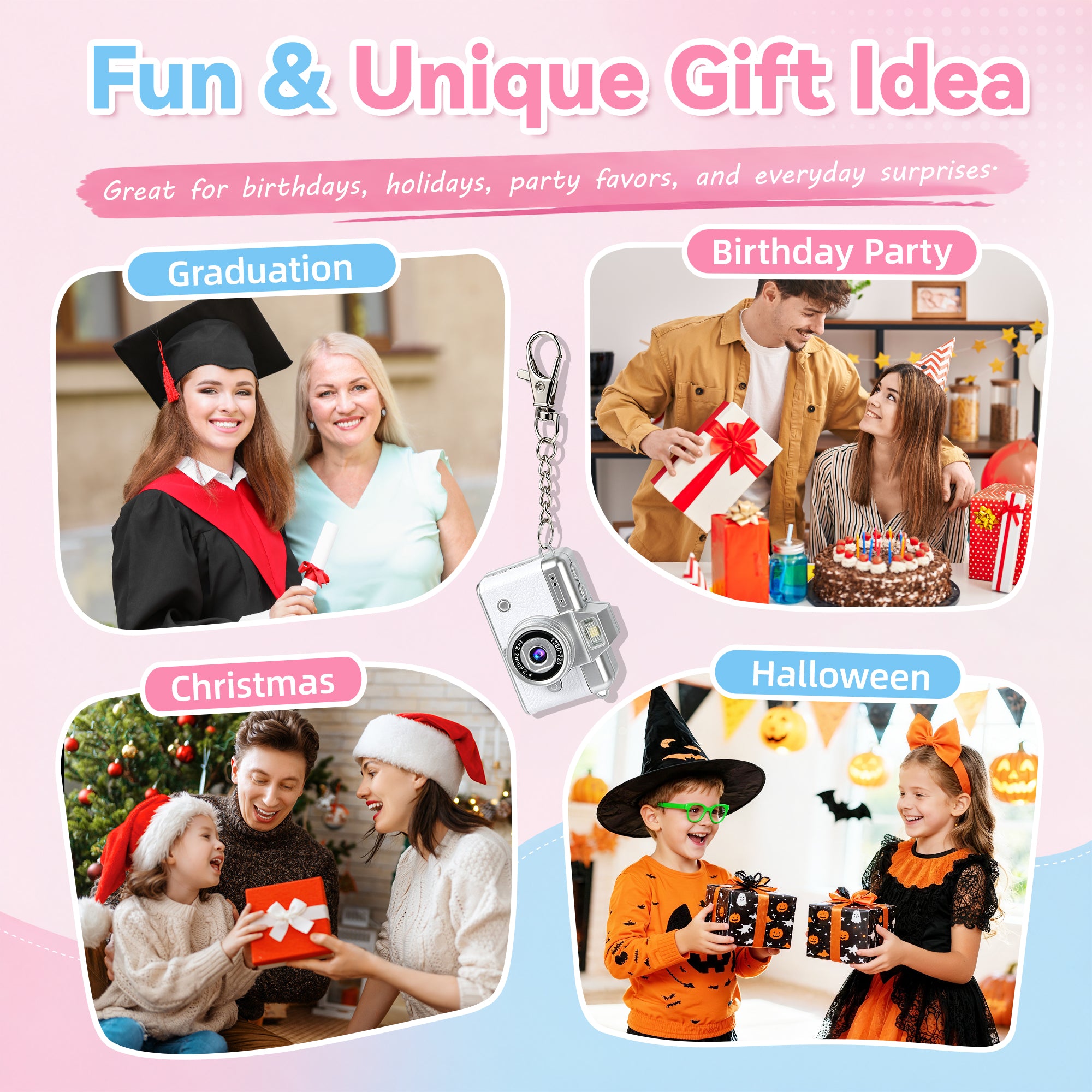 Fun and unique gift ideas for birthdays, holidays, graduation, parties, Christmas and Halloween
