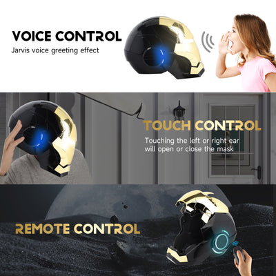 YONTYEQ Smart Iron Hero MK Helmet – LED light effects