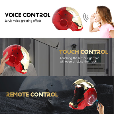 YONTYEQ Iron Hero MK wearable LED mask side view