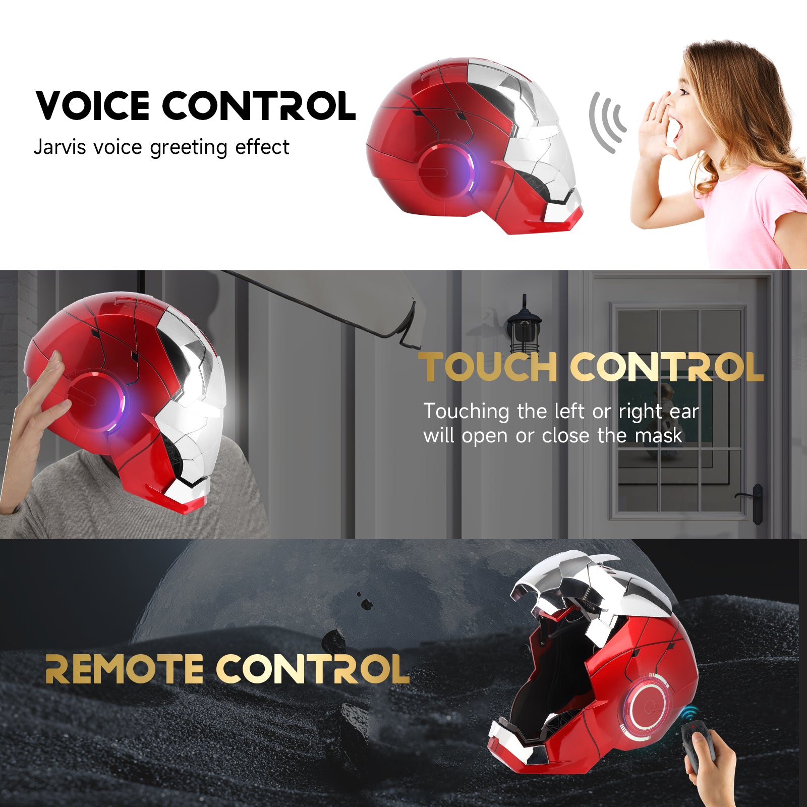 YONTYEQ Iron Hero MK5 wearable mask side profile