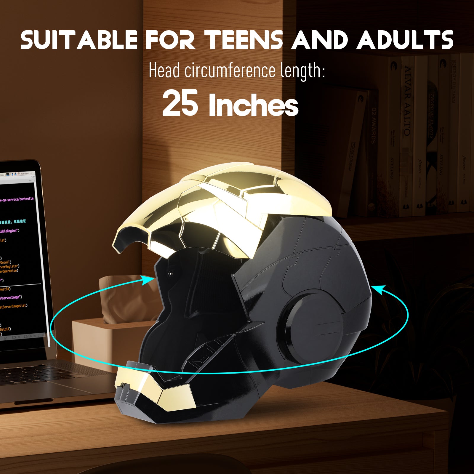 YONTYEQ Smart Iron Hero MK Helmet – back view