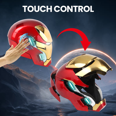 YONTYEQ Iron Hero MK 50 collectible helmet gift display