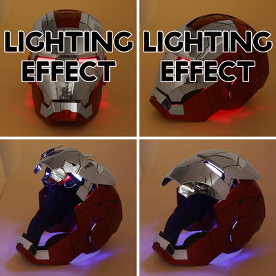 YONTYEQ Iron Hero MK5 helmet display and gift view