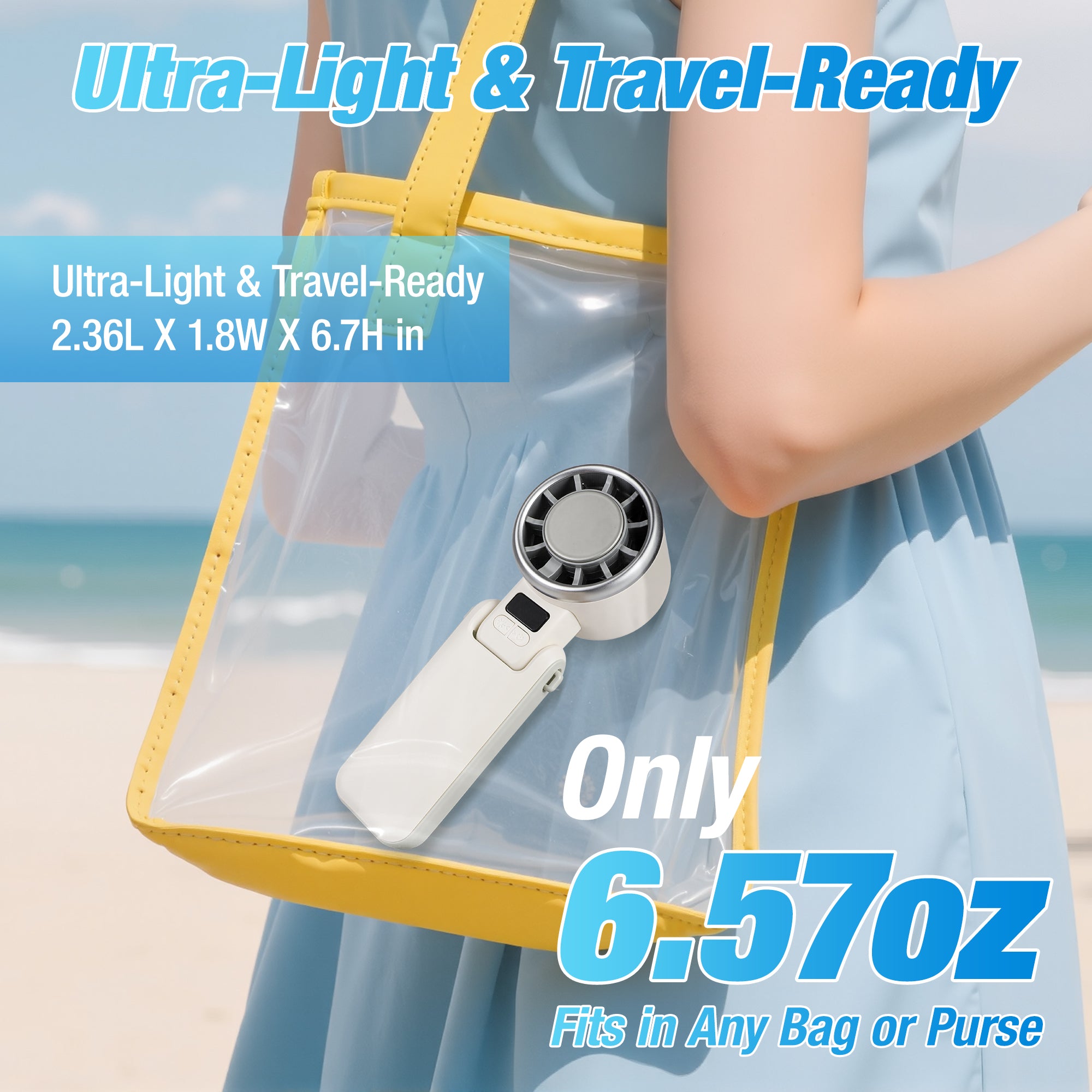 YONTYEQ Portable Turbo Fan – USB-C charging port detail
