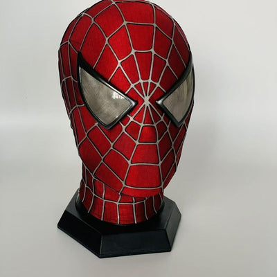 YONTYEQ red web helmet pattern detail costume prop